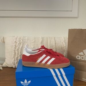 Adidas red gazelle